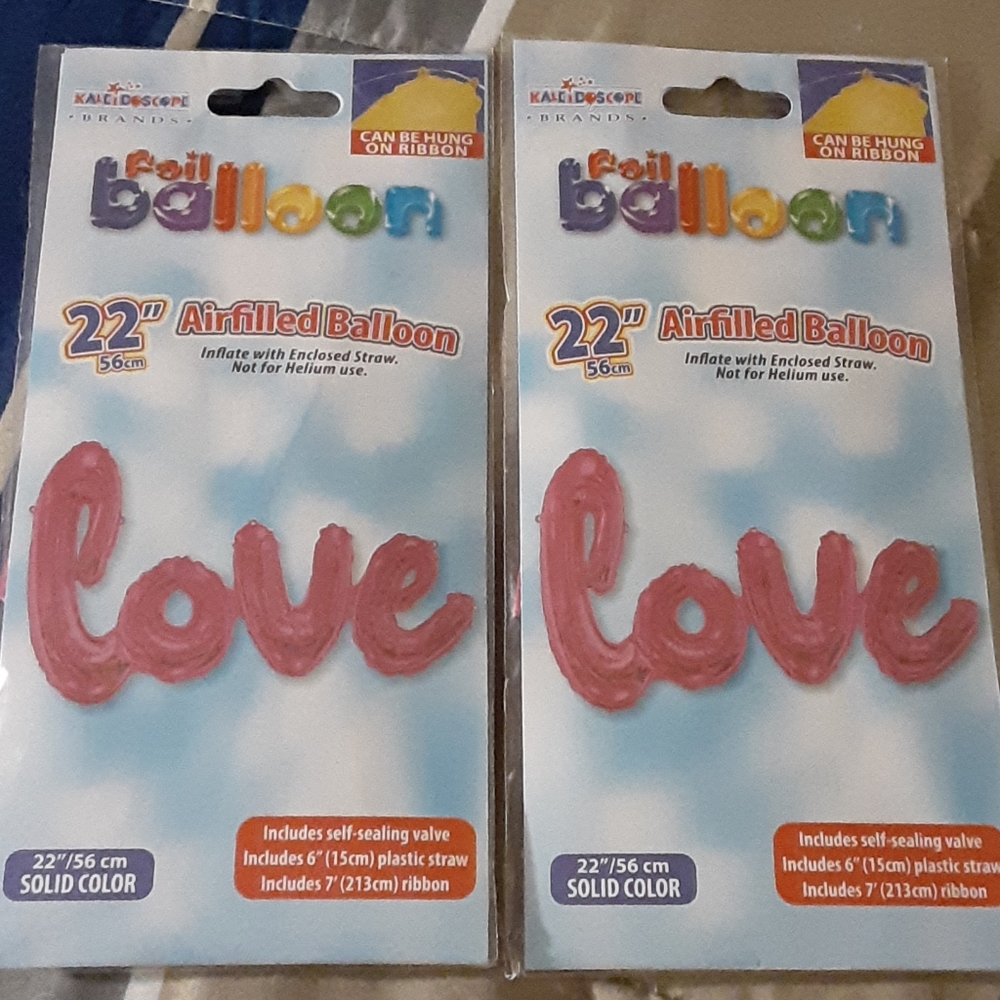 Love foil balloon